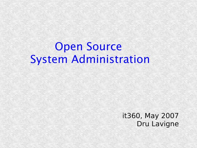 Dru lavigne oss-sysadmin