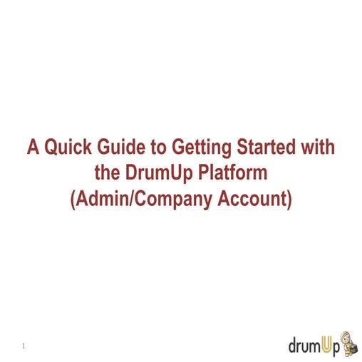 DrumUp Employee Advocacy Platform - Admin Guide