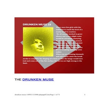 The Drunken Muse or return to the s...