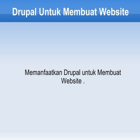 Content management system Drupal | PPTX