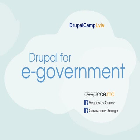 Караиванов Георгий - Drupal в проектах Электронного правительства