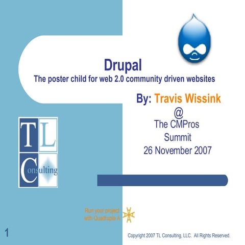 Drupal 201: The Poster Child for Web 2.0 Community-Driven Website