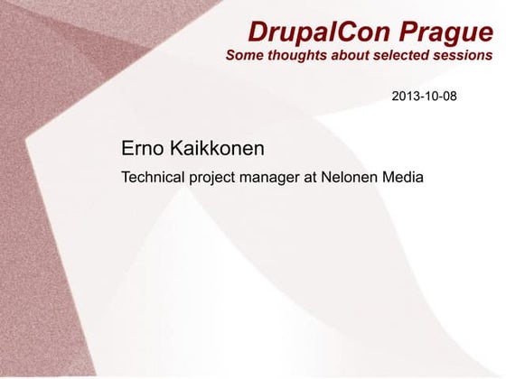 Drupal Café October - DrupalCon Highlights