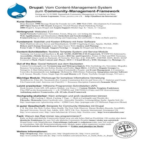 Drupal Community Stammtisch