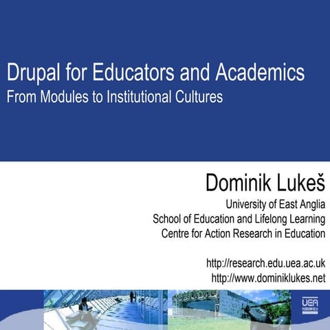 Drupal For Educators And Academics