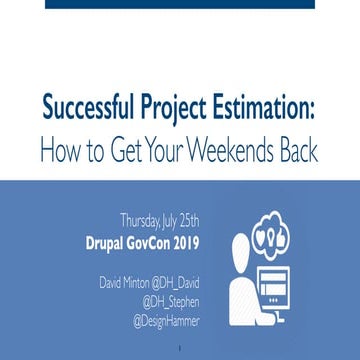 Successful Project Estimation: How to Get Your Weekends Back