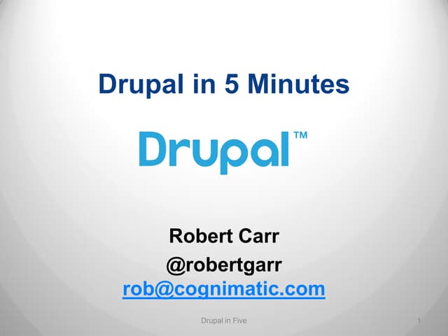 Drupal in 5