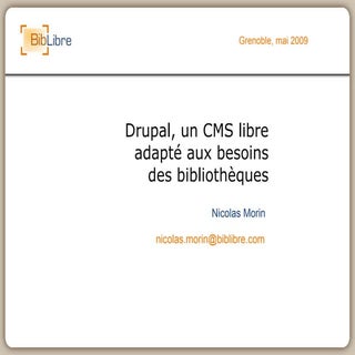 Drupal en bibliothèque (2009)