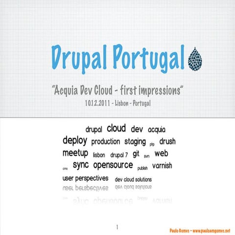 Drupal PT Meetup Lisbon (December 2011)