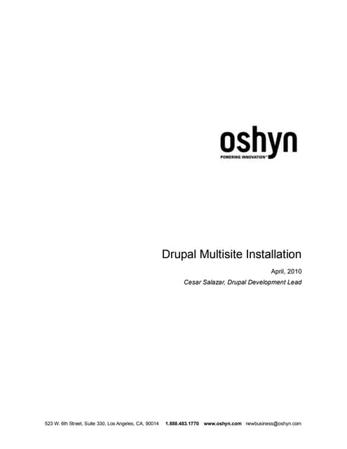 Drupal multisite