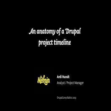 Drupal project timeline