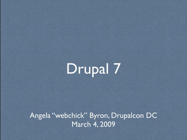 Drupal 7