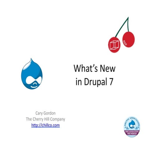 New in Drupal7