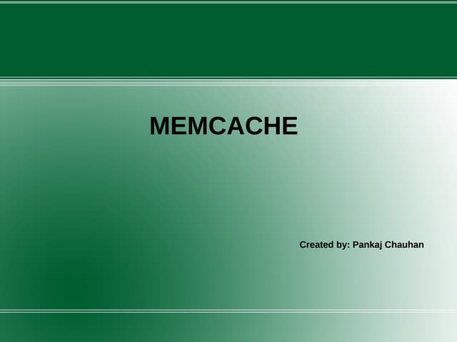 Drupal7 MEMCACHE 