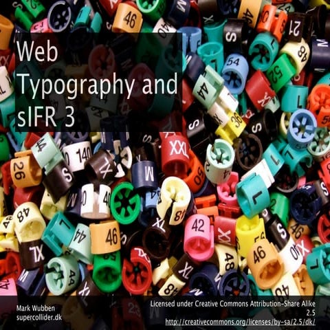 Web Typography with sIFR 3 at Drupalcamp Copenhagen