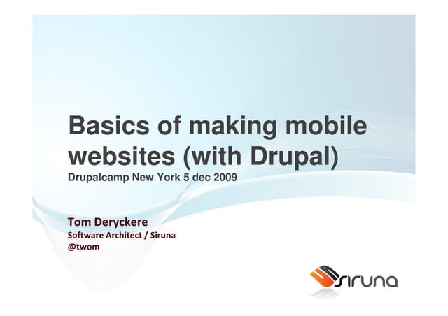 Drupalcamp New York 2009
