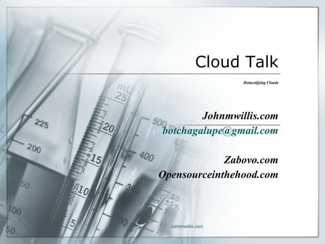 DrupalCampNYC - Cloud Talk