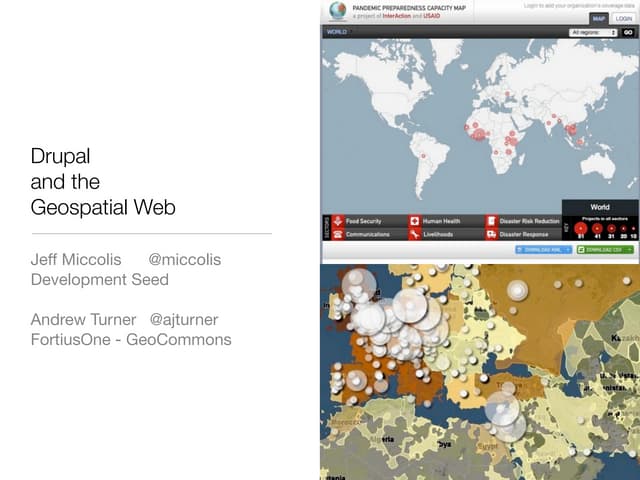 Drupal and the GeoSpatial Web