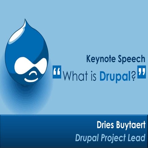 State of Drupal keynote, DrupalCon Chicago
