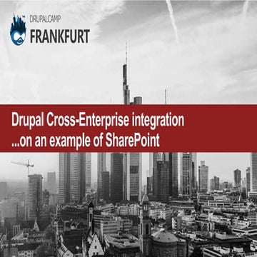 Drupal cross enterprise integration on an example of Sharepoint
