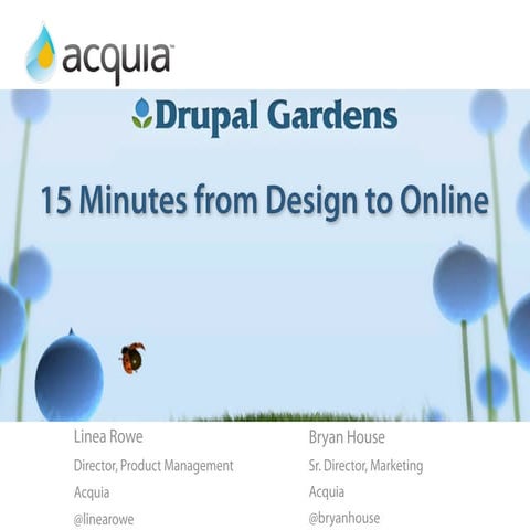 Drupal Gardens Overview