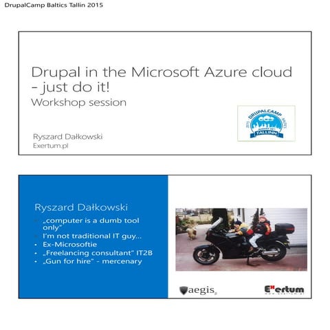 Drupal on azure   dcb2015