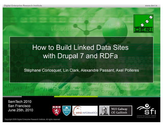 How to Build Linked Data Sites with Drupal 7 and RDFa