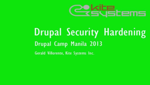 Drupal Security Hardening
