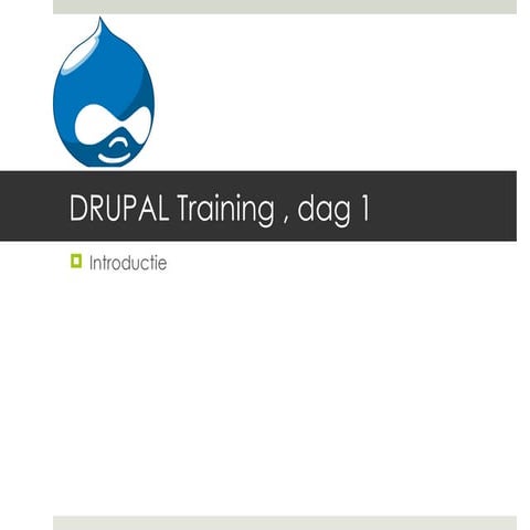 Drupal Uitgebreide Starters Training