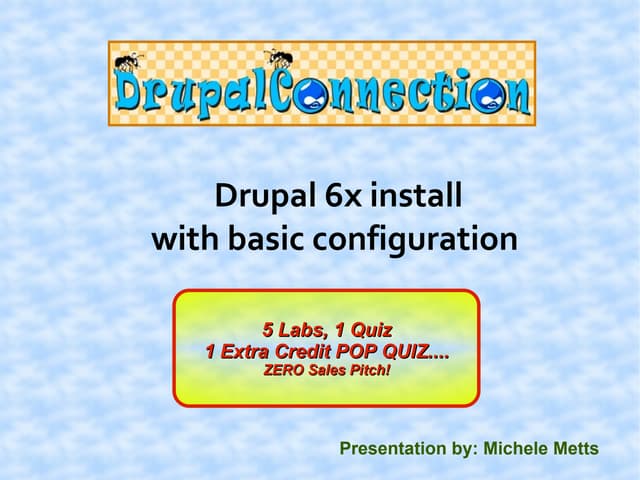 Drupal 6x Installation 