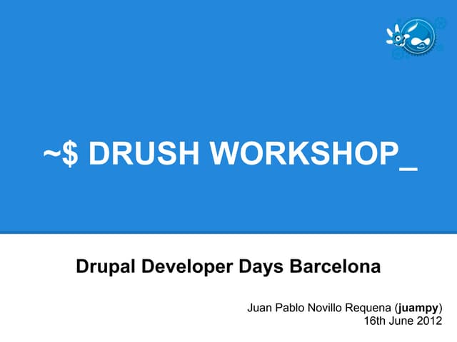Drush workshop