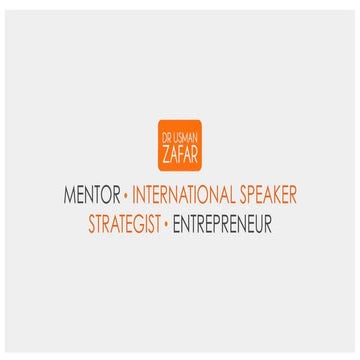 Dr Usman Zafar Profile-2019