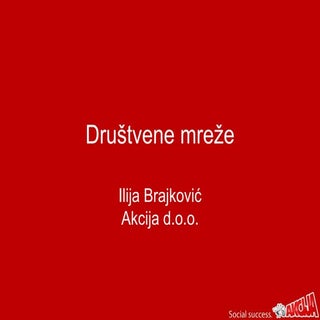 Društvene mreže za turističke djela...