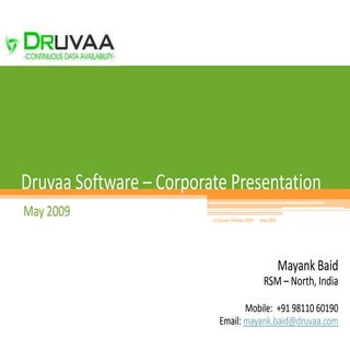 Druvaa Software - Corporate Present...