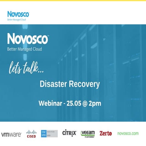 Let's Talk Webinar - Disaster Recovery for Business