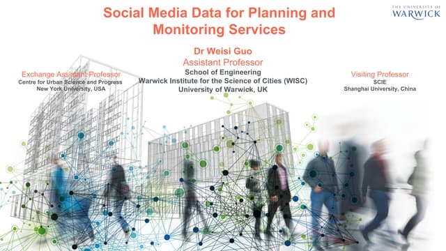 Dr Weisi Guo, University of Warwick