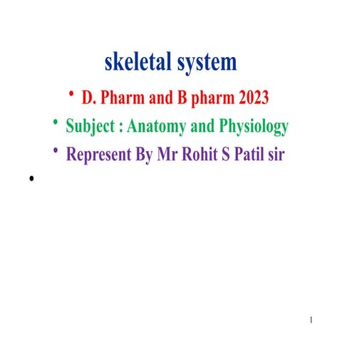 DRx Rohit patil (skelaton system HAP ).pptx