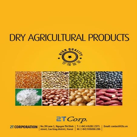 Dry agricultural products en
