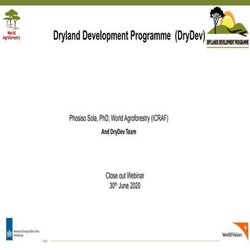 DryDev Closeout Webinar 30th June 2020