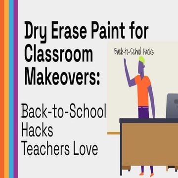 Dry Erase Paint for Classroom Makeovers: Back-to-School Hacks Teachers Love