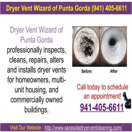 Dryer Vent Wizard Outlines Causes Of Dryer Fires | TXT
