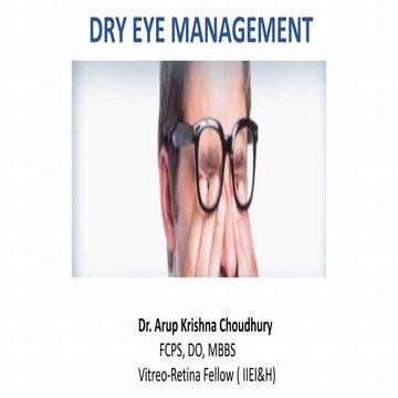 Dry eye management