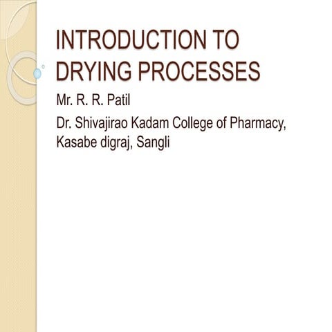 Spray drying pdf In food industry. | PDF