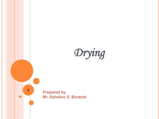 Drying rate | PPT