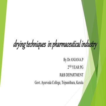 Drying- Pharmaceutical Engineering | PPT