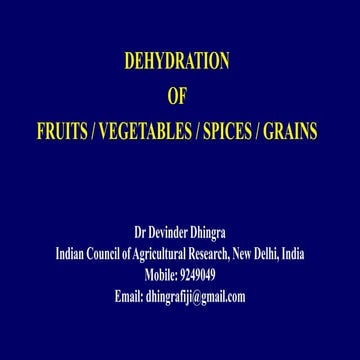 Drying of agricultural produce