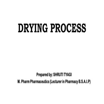 Drying process