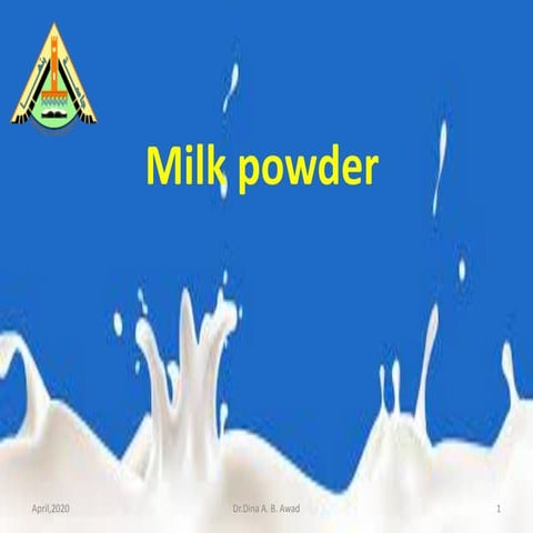 Dry milk powder