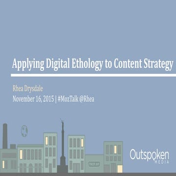 Applying Digital Ethology to Content Strategy