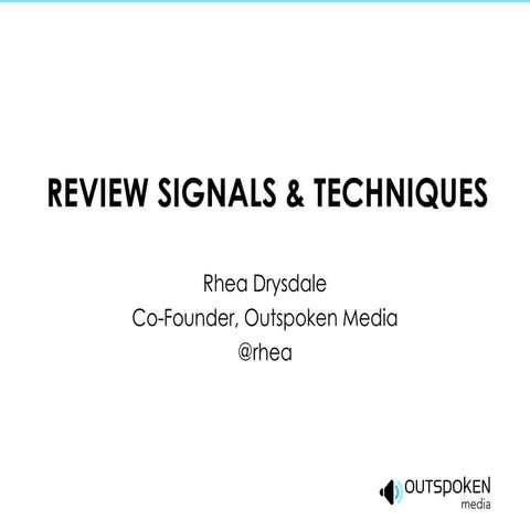 SMX West 2011 - Ratings, Reviews & Reputation: Their Growing Impact On Search 